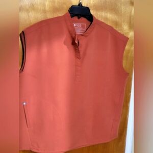 FIGS Rafaella oversized Scrub top-Large/Terracotta